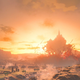 A screenshot from the Breath of the Wild sequel trailer from E3 2021